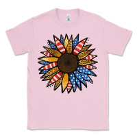 Bubblegum Pink Patriotic Sunflower Classic Tee - Jasminsmagicworld