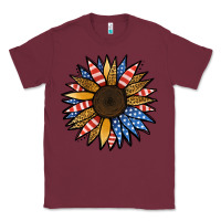 Burgundy Patriotic Sunflower Classic Tee - Jasminsmagicworld