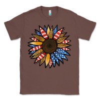 Chestnut Patriotic Sunflower Classic Tee - Jasminsmagicworld