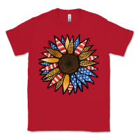 Red Patriotic Sunflower Classic Tee - Jasminsmagicworld