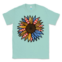 Seafoam Patriotic Sunflower Classic Tee - Jasminsmagicworld
