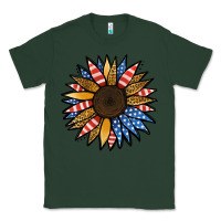 Sports Green Patriotic Sunflower Classic Tee - Jasminsmagicworld
