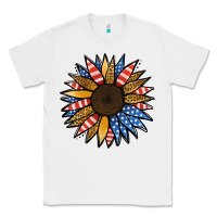 White Patriotic Sunflower Classic Tee - Jasminsmagicworld