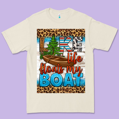 Lake Life Floats My Boat Air Freshener Premium Tee Designed By Hra Design Shop