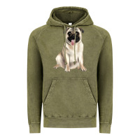 Vintage Olive pug Vintage Hoodie - JahusDesignShop