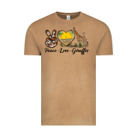 Vintage Camel Peace Love Giraffes Vintage Tee - LillyAllenDesigns