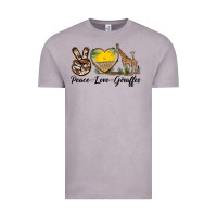 Vintage Zinc Peace Love Giraffes Vintage Tee - LillyAllenDesigns