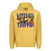 Antique Gold Witches be trippin Premium Hoodie - NancyCooperArtShop