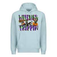 Blue Mist Witches be trippin Premium Hoodie - NancyCooperArtShop