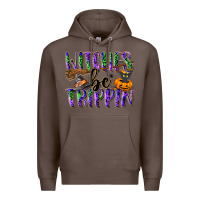 Coffee Witches be trippin Premium Hoodie - NancyCooperArtShop