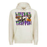 Oatmeal Heather Witches be trippin Premium Hoodie - NancyCooperArtShop