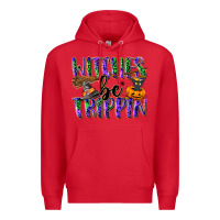 Red Witches be trippin Premium Hoodie - NancyCooperArtShop