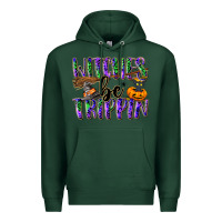 Sports Green Witches be trippin Premium Hoodie - NancyCooperArtShop