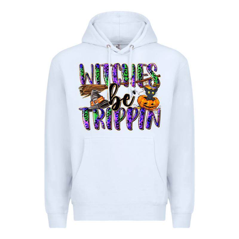 Witches Be Trippin Premium Hoodie by NancyCooperArtShop | Teevron