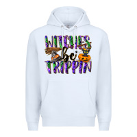 White Witches be trippin Premium Hoodie - NancyCooperArtShop