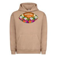 Pigment Burro American Football Floral Urban Hoodie - CowCowDesign