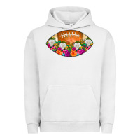 Pigment Lunar Rock American Football Floral Urban Hoodie - CowCowDesign