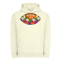 Pigment Pistachio American Football Floral Urban Hoodie - CowCowDesign