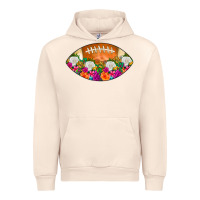 Sandshell American Football Floral Urban Hoodie - CowCowDesign