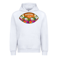 White American Football Floral Urban Hoodie - CowCowDesign