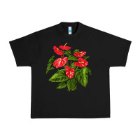 Black anthurium Urban Heavy Tee - LillyAllenDesigns