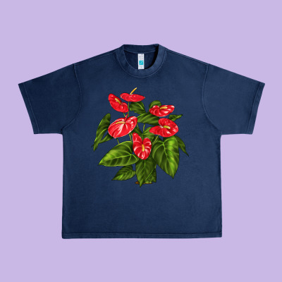 Anthurium Urban Heavy Tee Designed By Lillyallendesigns