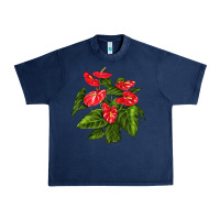 Navy anthurium Urban Heavy Tee - LillyAllenDesigns