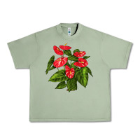 Oil Green anthurium Urban Heavy Tee - LillyAllenDesigns