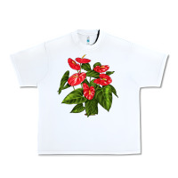 White anthurium Urban Heavy Tee - LillyAllenDesigns
