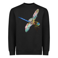 Black Dragon Fly Heavyweight Sweatshirt - LillyAllenDesigns