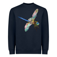Navy Dragon Fly Heavyweight Sweatshirt - LillyAllenDesigns
