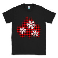 Black Christmas snowflakes patch Classic Tee - AdoDesignShop