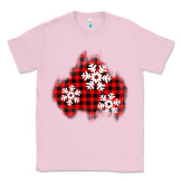Bubblegum Pink Christmas snowflakes patch Classic Tee - AdoDesignShop