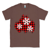 Chestnut Christmas snowflakes patch Classic Tee - AdoDesignShop