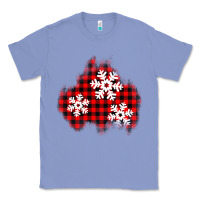 Colony Blue Christmas snowflakes patch Classic Tee - AdoDesignShop