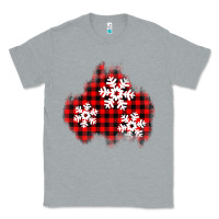 Heather Grey Christmas snowflakes patch Classic Tee - AdoDesignShop