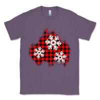Lavender Christmas snowflakes patch Classic Tee - AdoDesignShop