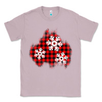Lilac Christmas snowflakes patch Classic Tee - AdoDesignShop