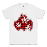 White Christmas snowflakes patch Classic Tee - AdoDesignShop