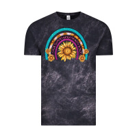 Cloud Black rainbow sunflower Vintage Tee - AdoDesignShop