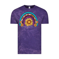 Cloud Purple rainbow sunflower Vintage Tee - AdoDesignShop