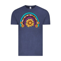 Vintage Denim rainbow sunflower Vintage Tee - AdoDesignShop