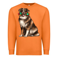 Carrot australian shepherd with rope toy Premium Sweatshirt - texasbilliewilder