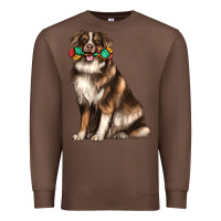 Chestnut australian shepherd with rope toy Premium Sweatshirt - texasbilliewilder