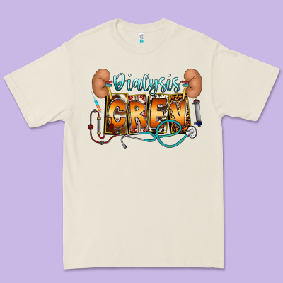 Dialysis Crew Premium Tee Designed By Cowhidedigitalart