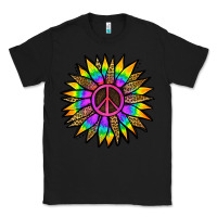 Black Peace Hippie Sunflower Classic Tee - Jasminsmagicworld