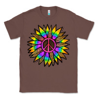 Chestnut Peace Hippie Sunflower Classic Tee - Jasminsmagicworld
