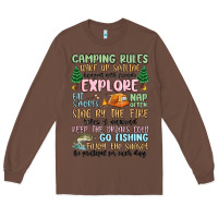 Chestnut camping rules Long Sleeve Tee - MaliasSmallBusiness