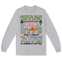 Moon Dust camping rules Long Sleeve Tee - MaliasSmallBusiness