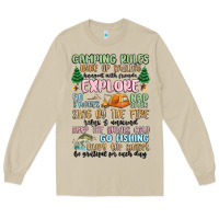 Mushroom camping rules Long Sleeve Tee - MaliasSmallBusiness